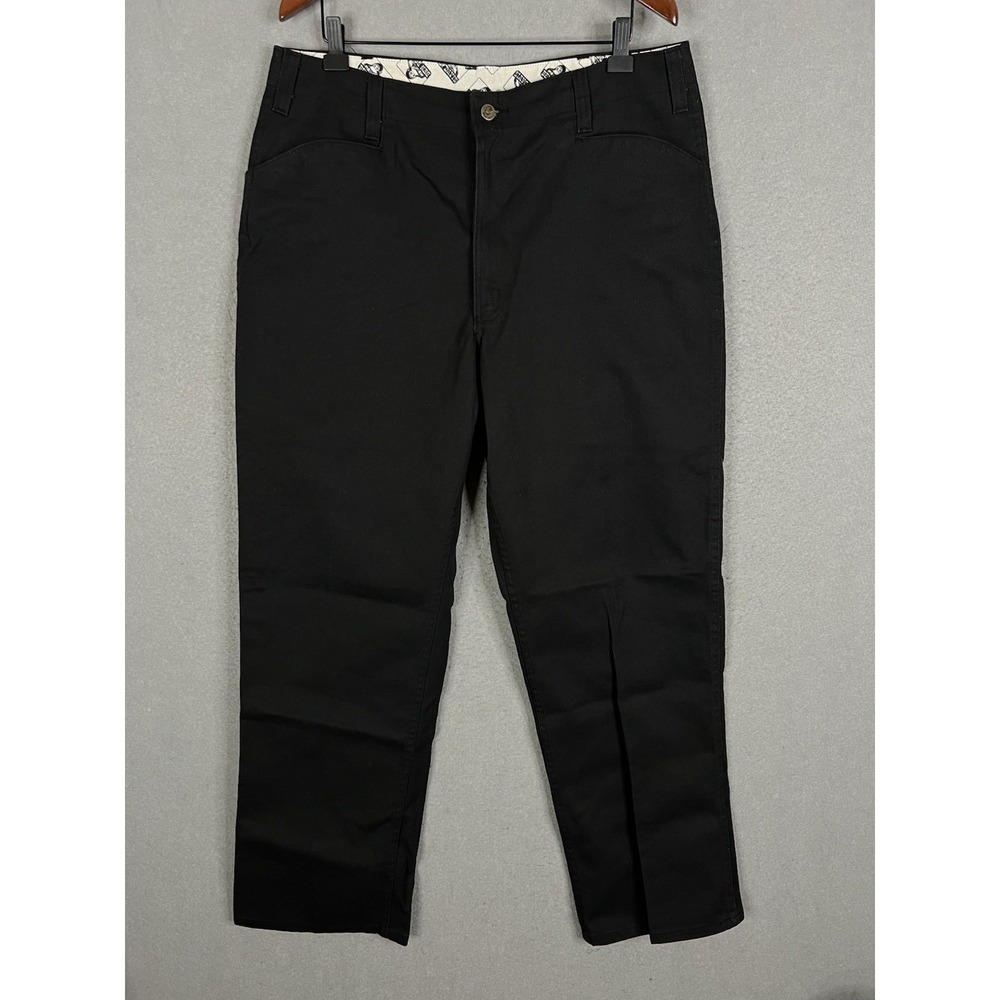 Ben Davis 694 Gorilla Cut Men Work Pants 38 Black Heavyweight Twill Cotton Blend
